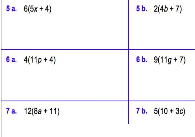 PLEASE HELP Evaluate the following expressions using the distributive property:-example-1