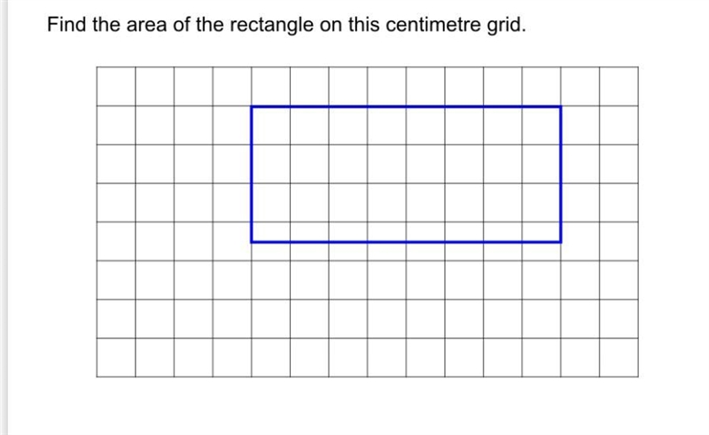 Find the area of the rectangle on this centimetre grid.-example-1