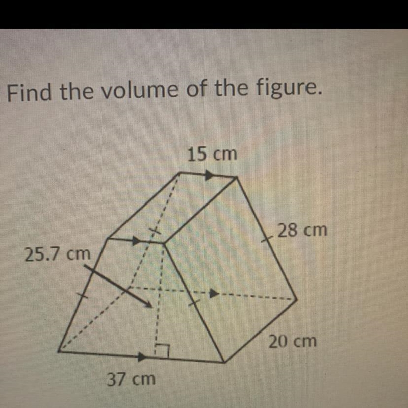 ￼find the volume of the figure please.-example-1