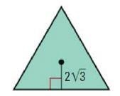 What is the area and perimeter of the equilateral triangle? Round your final answer-example-1