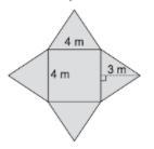 What is the surface area of the figure below in square meters?-example-1