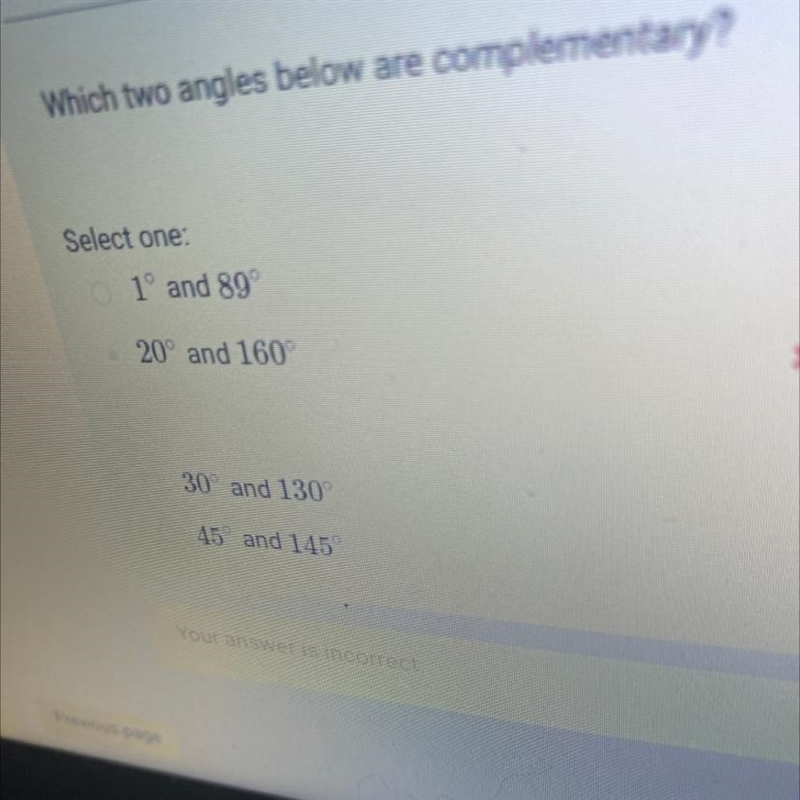 Which two angles below are complementary?-example-1