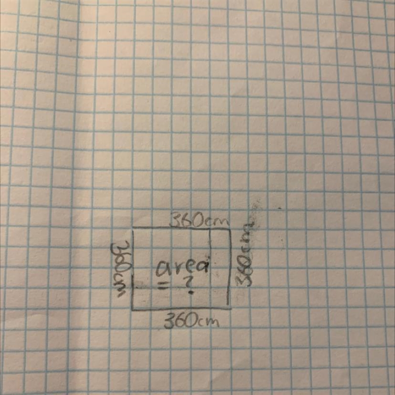 What’s the area of this square? do i just do 360x360?-example-1