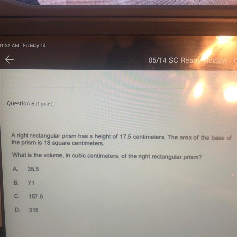 Find the volume in cubic centimeters-example-1