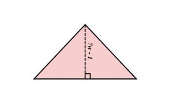 The base of a triangle is 18 cm and its height is 7w-1 cm. Find the expression for-example-1