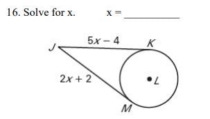 16. Solve for x. x = __________-example-1