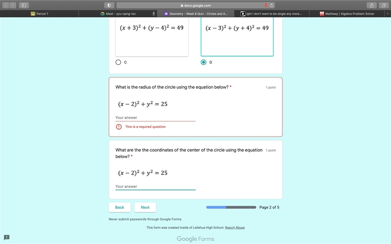 What is the radius of the circle using the equation below?-example-1