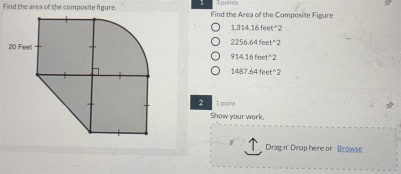 Geometry please help- Find the area of the composite figure.-example-1