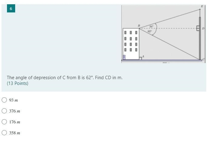 Help, please! It's about the angle of depression-example-1