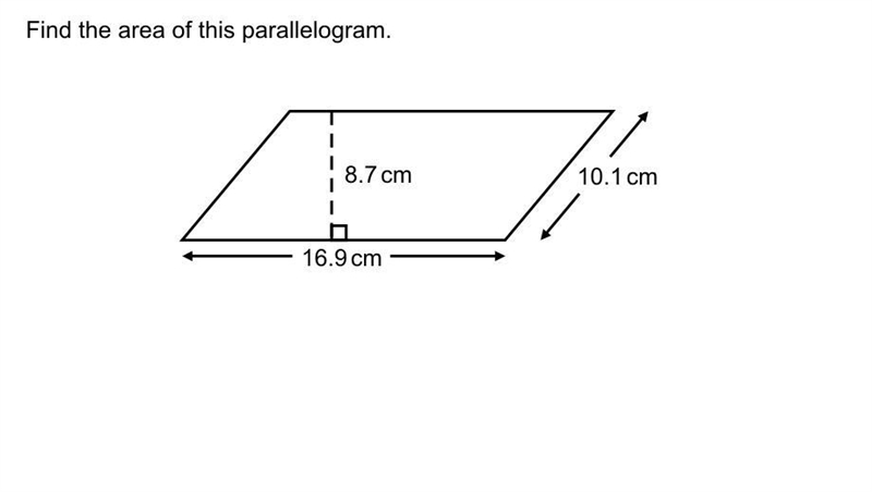 Find the area of this parallelogram.-example-1