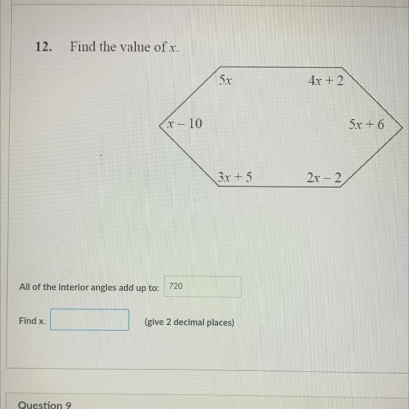 (Geometry): find x.-example-1