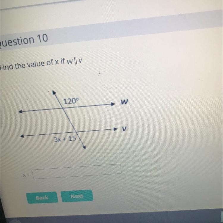 Find the value of x pls help-example-1