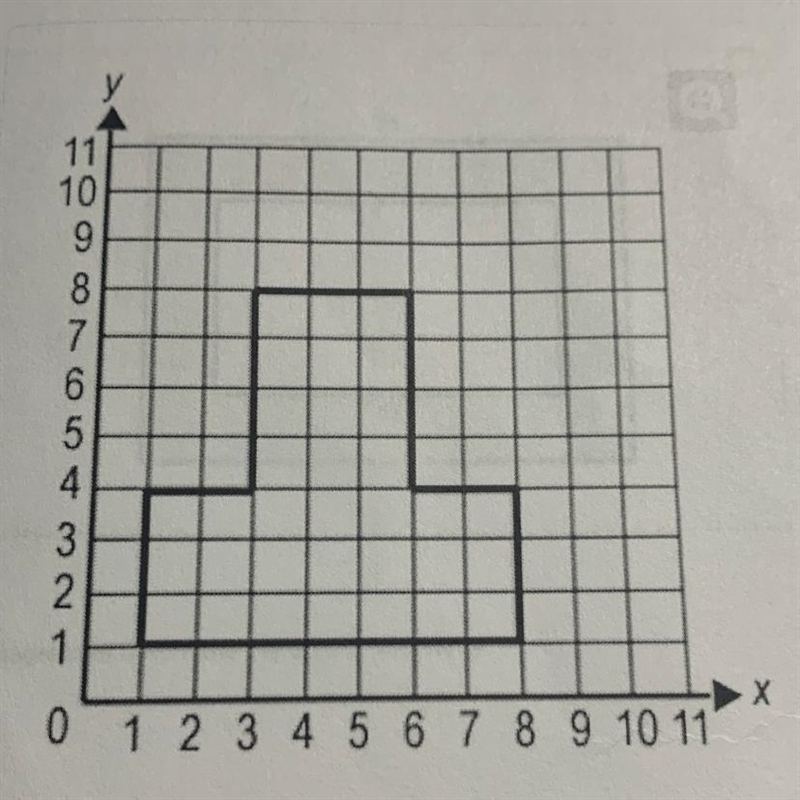 Find The area of the shape A. 49 square units B. 42 square units C. 33 square units-example-1