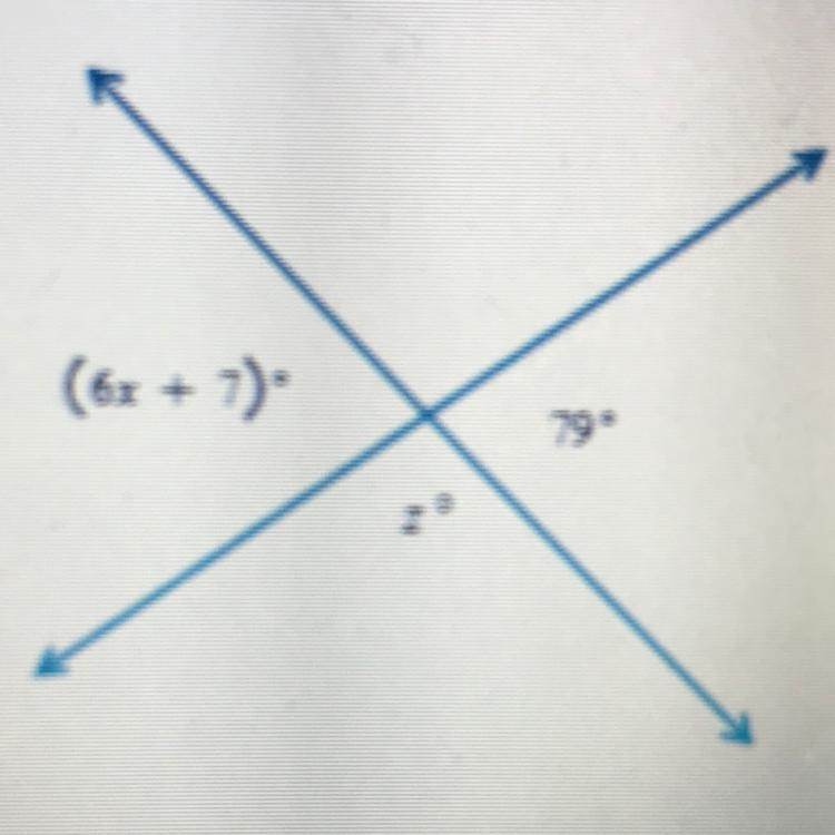 Given the figure below, find the values of x and z.-example-1