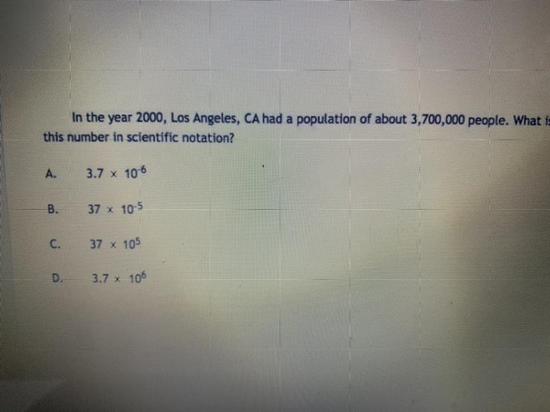 What is 3,700,000 in scientific notation??-example-1