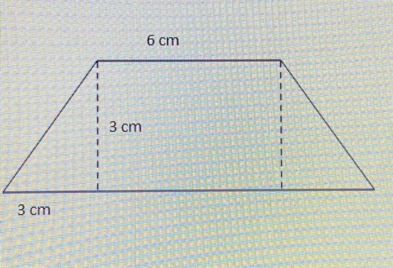 Find the area of the trapezoid A) 18cm B) 22.5cm C) 27cm D) 45cm-example-1