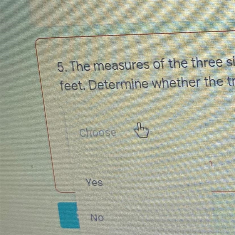 The measures of the three sides of a triangle are 21 feet, 28 feet, and 35 feet. Determine-example-1