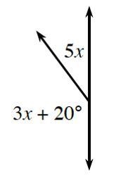 For the diagram below, set up an equation and solve for all missing variables, find-example-1