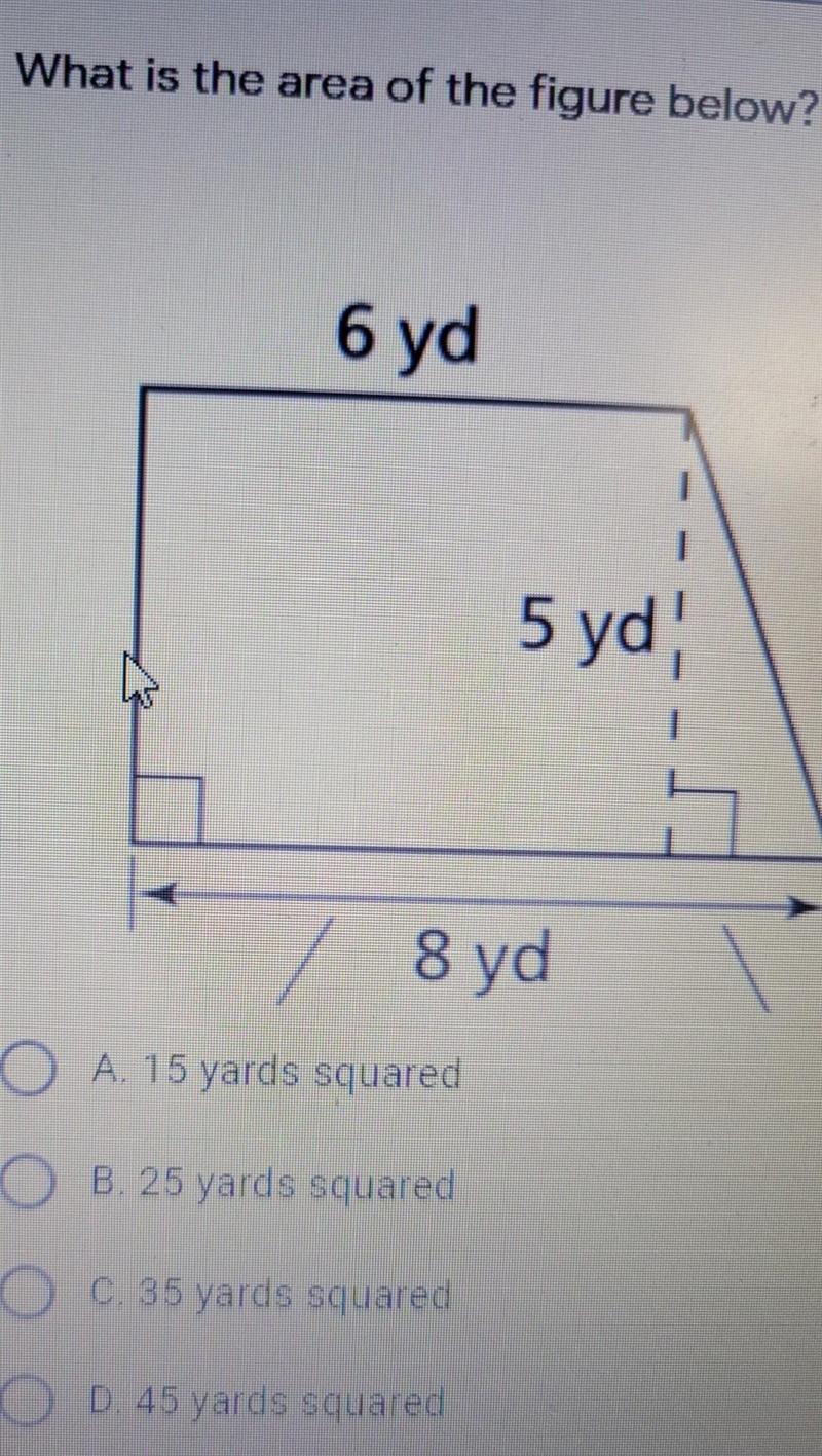 What is the area of the figure below ​-example-1