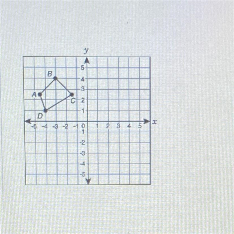 A figure is shown on the grid. Which of the transformations would NOT lead to a figure-example-1