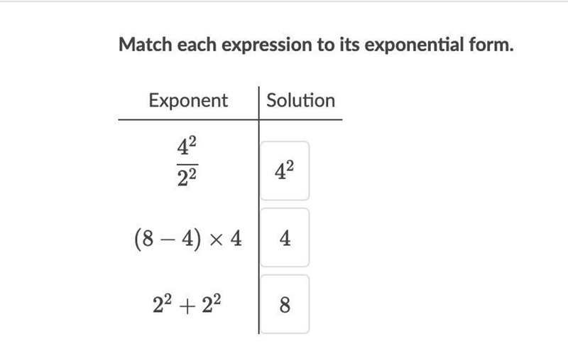 Match each expression to its exponential form.-example-1