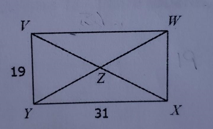 Questions 6-9 are Rectangles, use the properties of rectangles to help you solve. VW-example-1