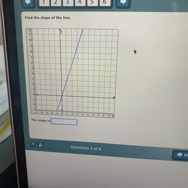 Find the slope of the line. Print 12 10 9 4 2 1 0 . 5 2 12 5 6 7 8 9 10 The slope-example-1