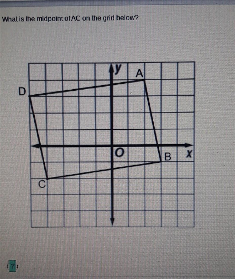 What is the midpoint of AC on the grid below​-example-1