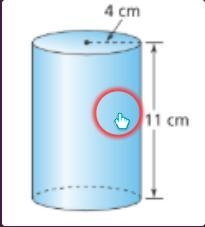 What is the surface area of the cylinder? A)176\pi cm^2 B)376.8cm^3 C)376.8cm^2 D-example-1