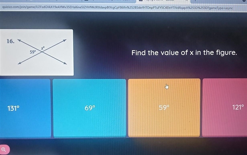 Find the value of x in the figure.​-example-1