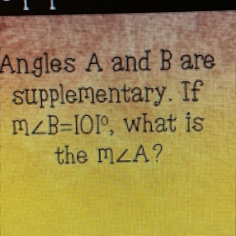 B NEED HELP ASAP Angles A and B are supplementary. If MLB-IoTº, what is the M (The-example-1