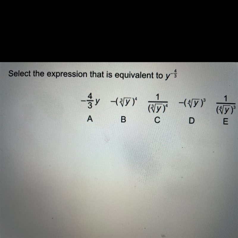 Help math hw pls Fractional indicies-example-1