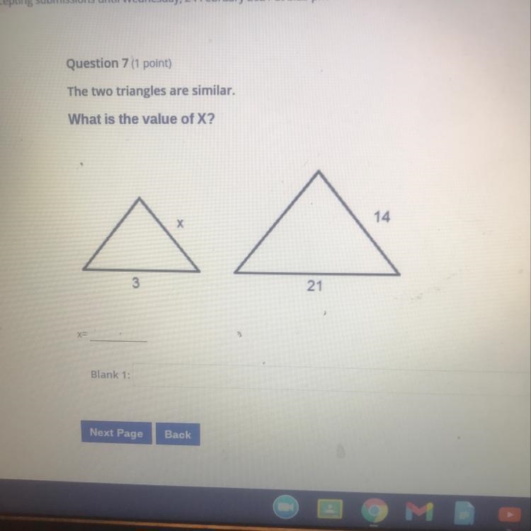 What is the value of X? 14 // 3 21-example-1