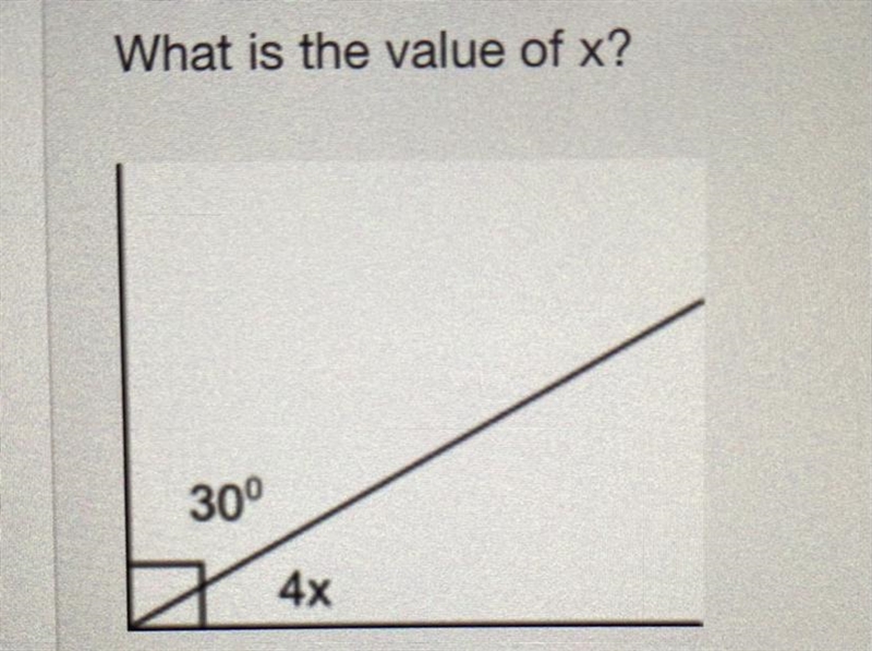 What is the value of x? 15 30 45 60-example-1