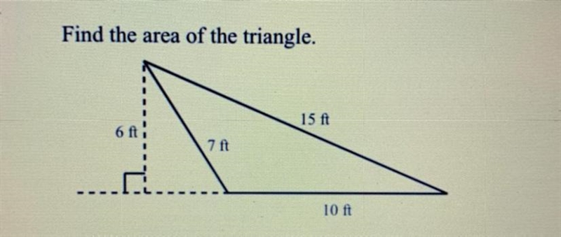 Find the area of the triangle.-example-1