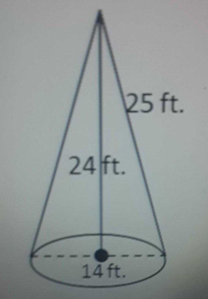 What is the surface area of the cone?​-example-1