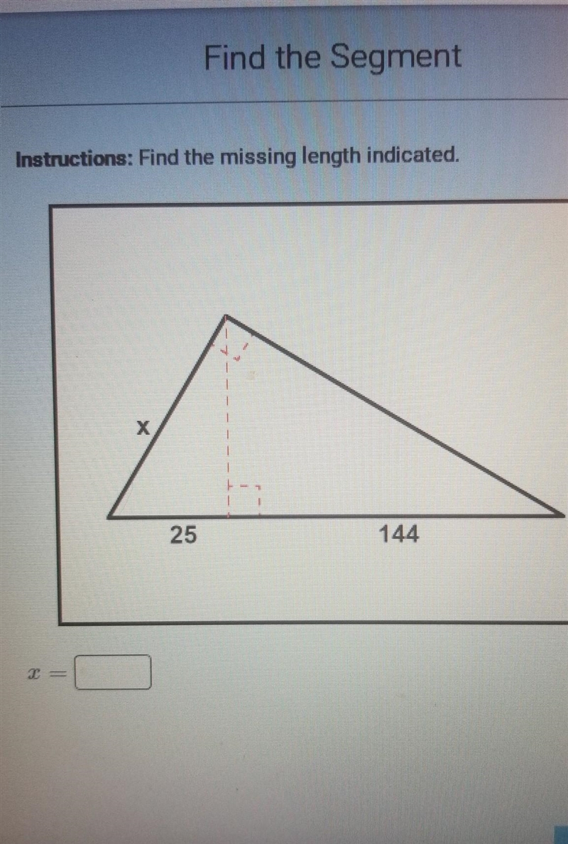 Find the missing length indicated​-example-1