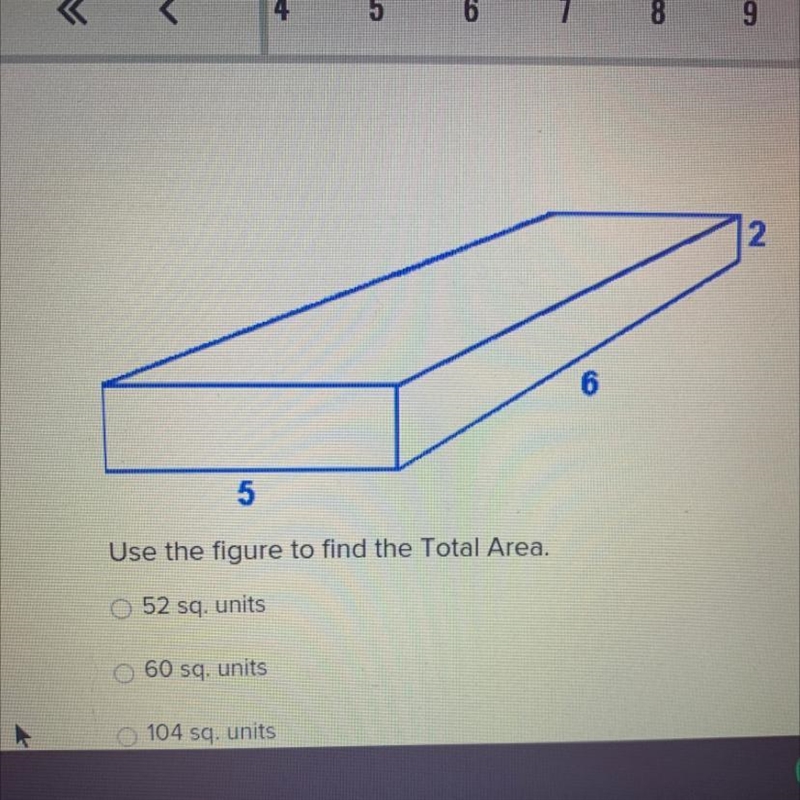 Use the figure to find the Total Area.-example-1