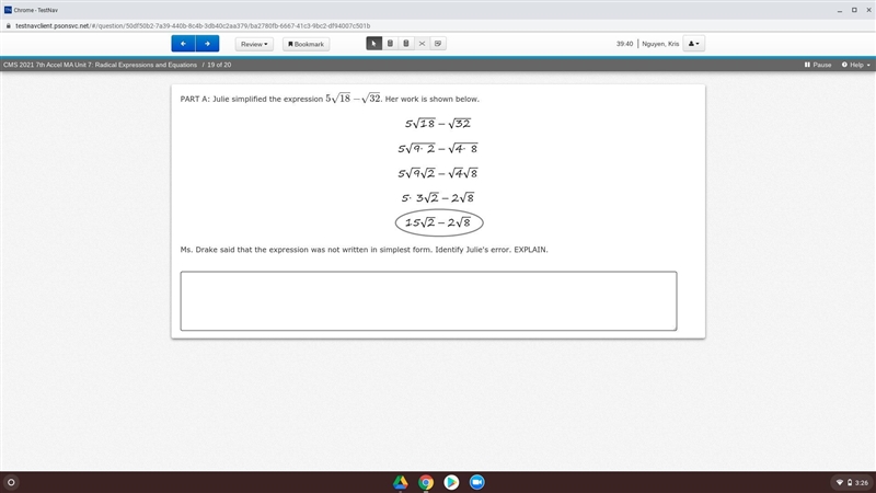 Plz help meeeeeeeee You must make a constructive response and this is 8th Grade Math-example-1