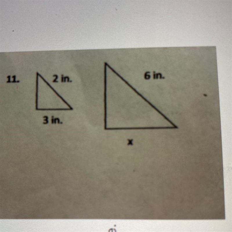 Find the missing side.-example-1