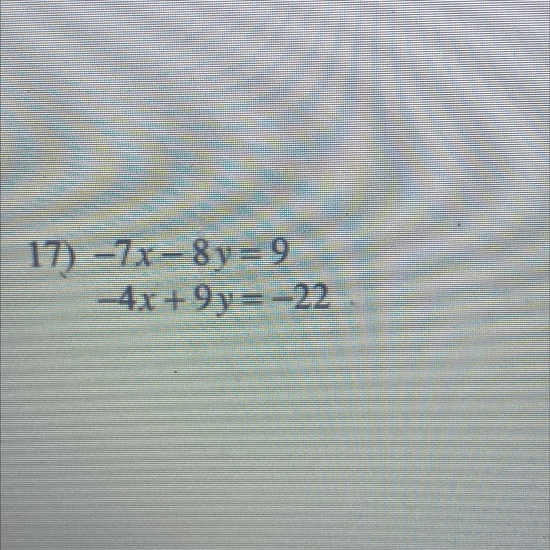 Solve by elimination method ￼-example-1