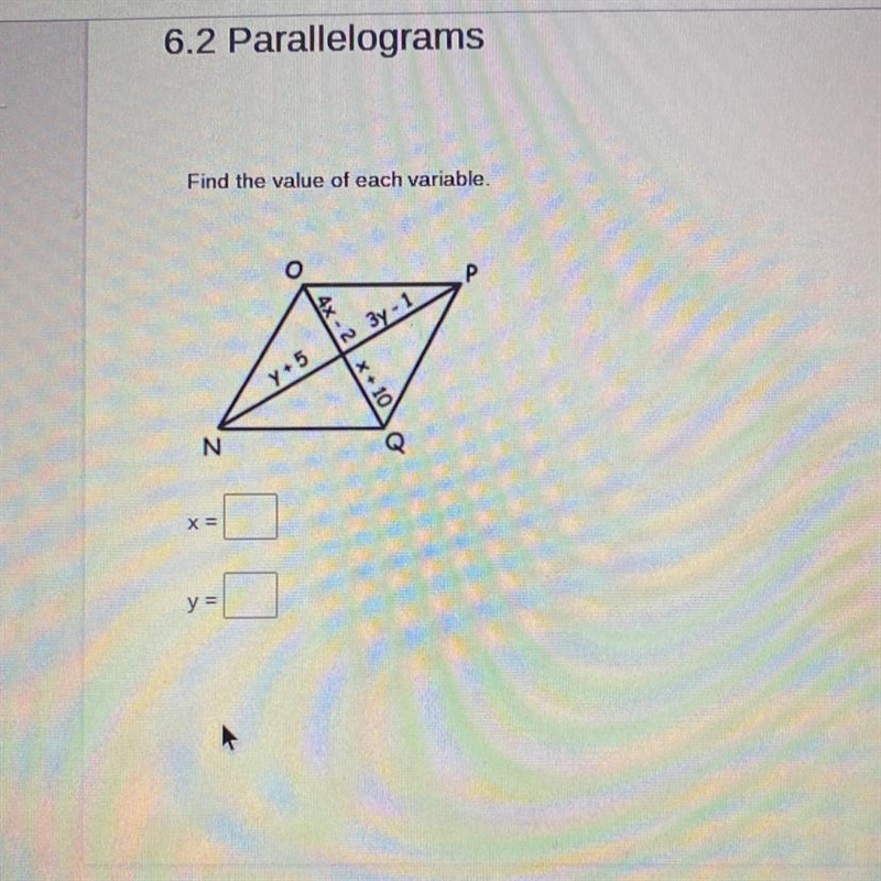 Can someone help me please? find the value of each variable..-example-1