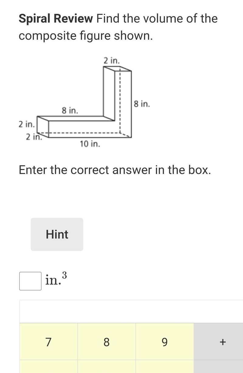 Find the volume of the composite figure shown ​-example-1