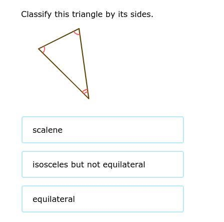 Classify this triangle by its sides.-example-1