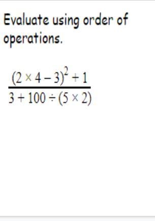 Evaluate using order of operations.-example-1