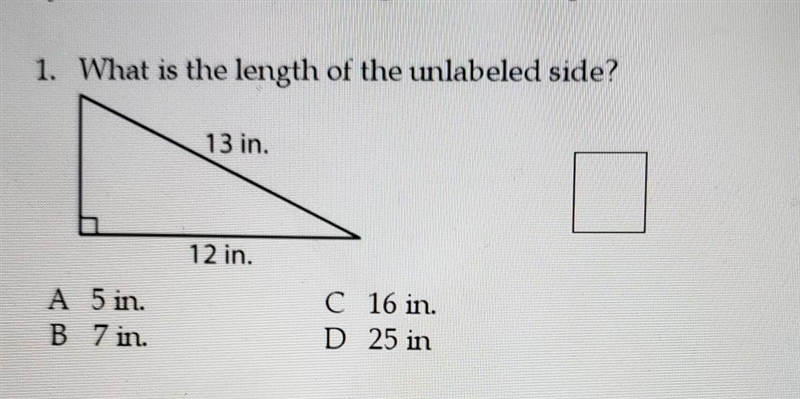 What is the length of the unlabled side of the triangle?-example-1