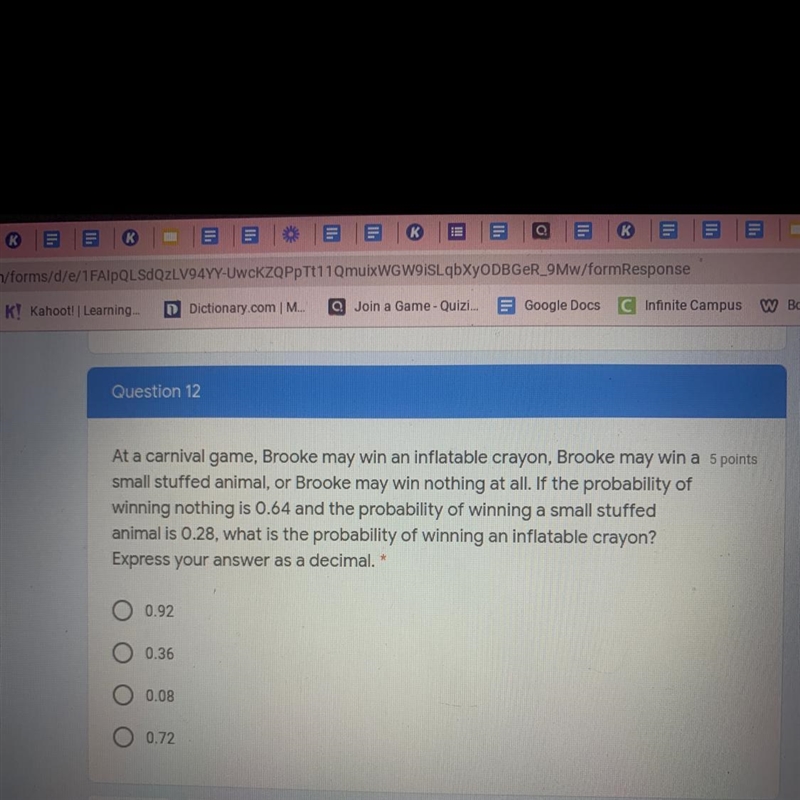 Please help !!!! Express your answer as a decimal. *-example-1