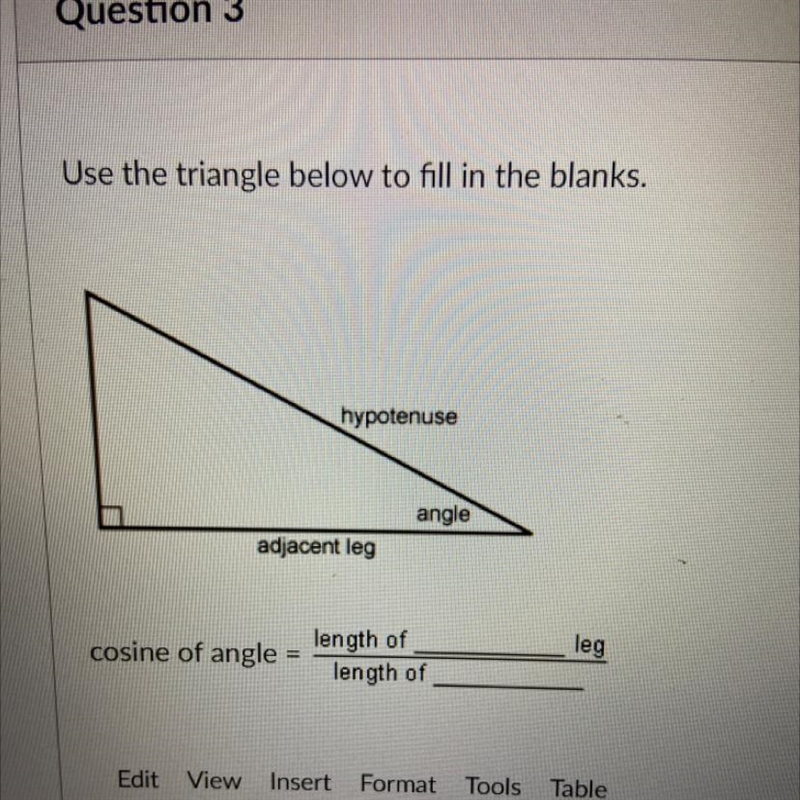 Use the triangle below to fill in the blanks.-example-1