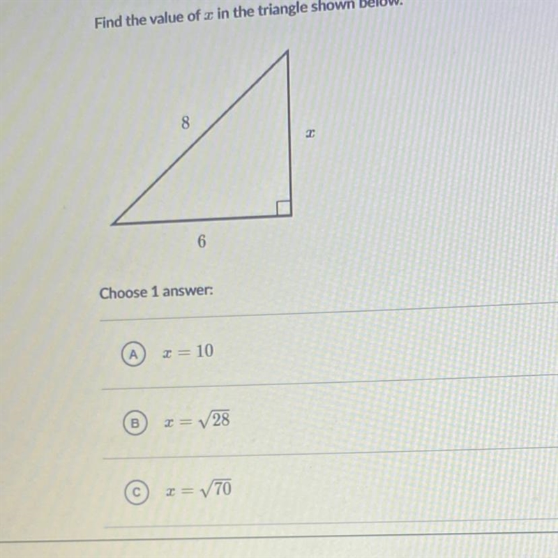 Choose one answer Pls fast anyone-example-1