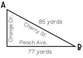 Layne rode his bike from Point A to B by using Cherry Street. How much further would-example-1